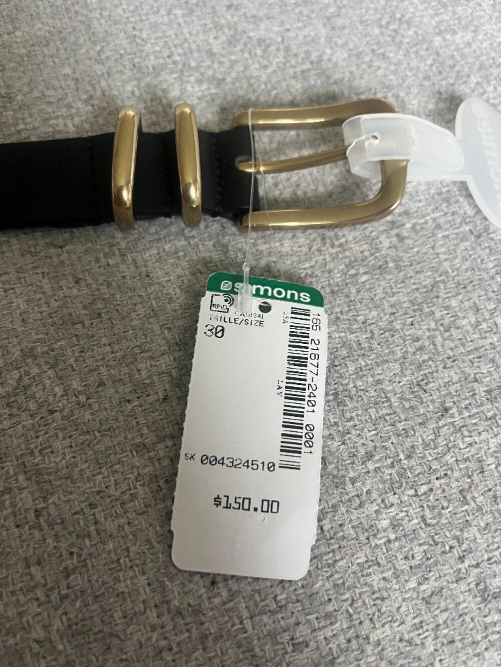 Men's 100% Leather Black Belt. Size:40. Brand: Molebo. NEW. Retail:$150+tax